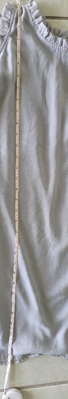 PPLA Light Gray Ruffle Cold-Shoulder Tunic - Picture 9 of 14